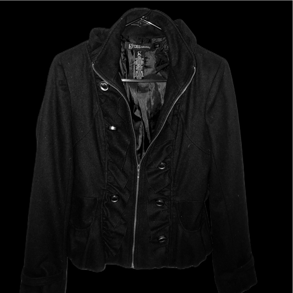 Black dress coat, women’s medium